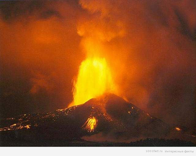 извержение вулкана Михара