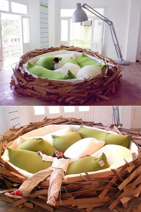 Кровать в виде гнезда