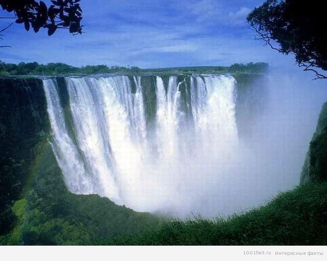 вид на водопад Виктория в Африке